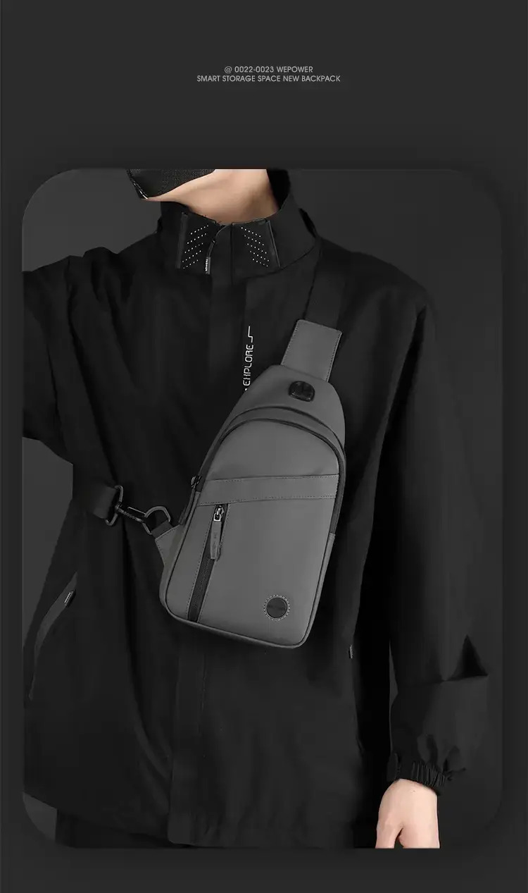 Men's Crossbody Bag Black Casual Shoulder Crossbody — feature 18