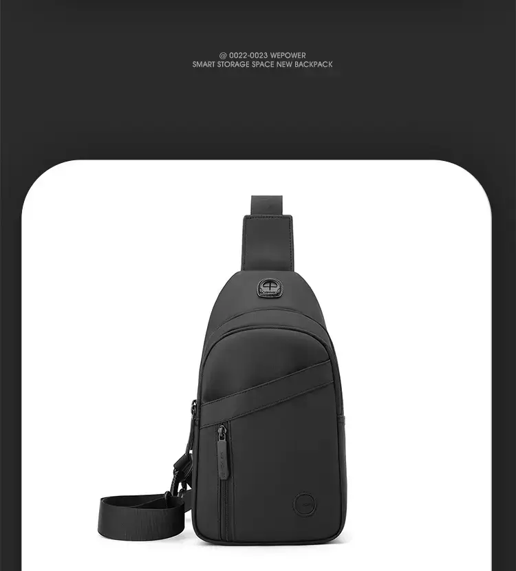 Men's Crossbody Bag Black Casual Shoulder Crossbody — feature 25