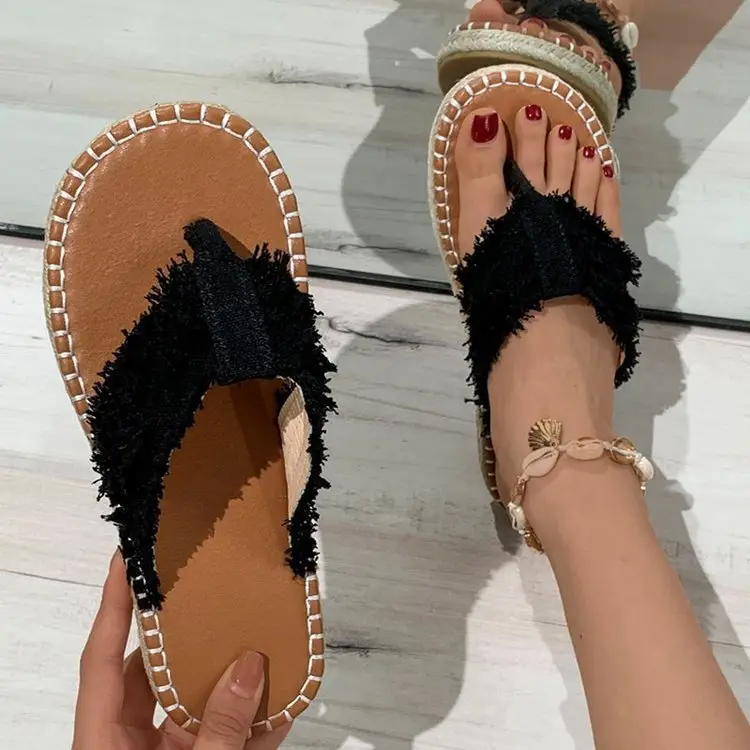 Foreign Trade plus size Slippers Women's 2024 Summer New Flat Flip-flop Casual Outfit Beach Flip-flops Women's Sandals and Slippers — feature 5