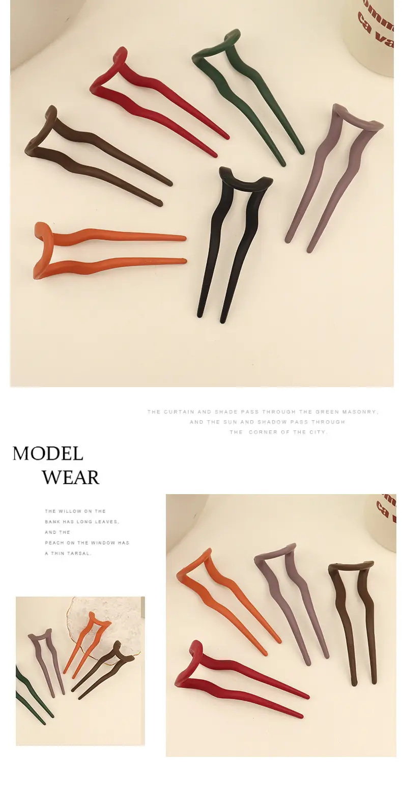 Cross-Border Frosted Hairpin for Women Elegant Hairpin — feature 3