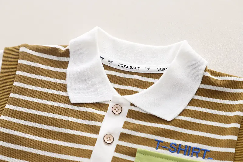 Boys Striped T-Shirt Shorts 2024 Set — feature 11