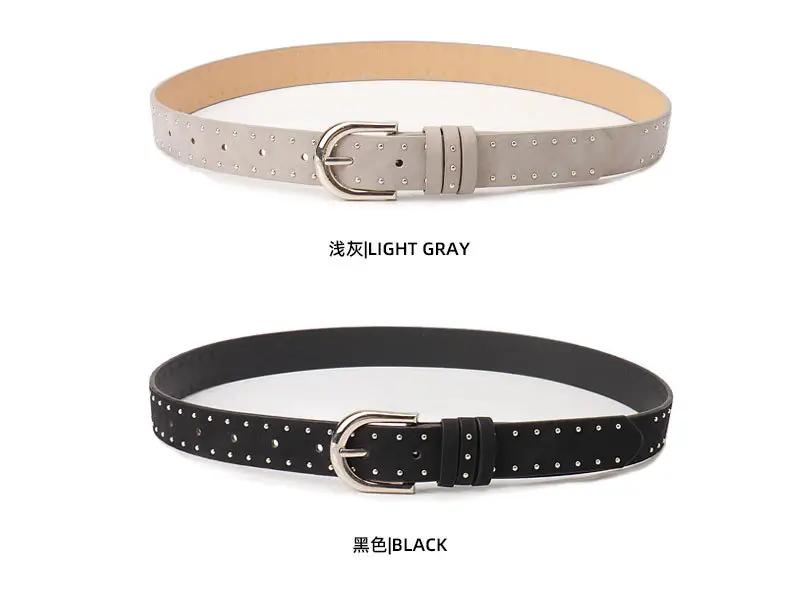 Women's Cross-border Beaded Belt Brown Black — feature 19
