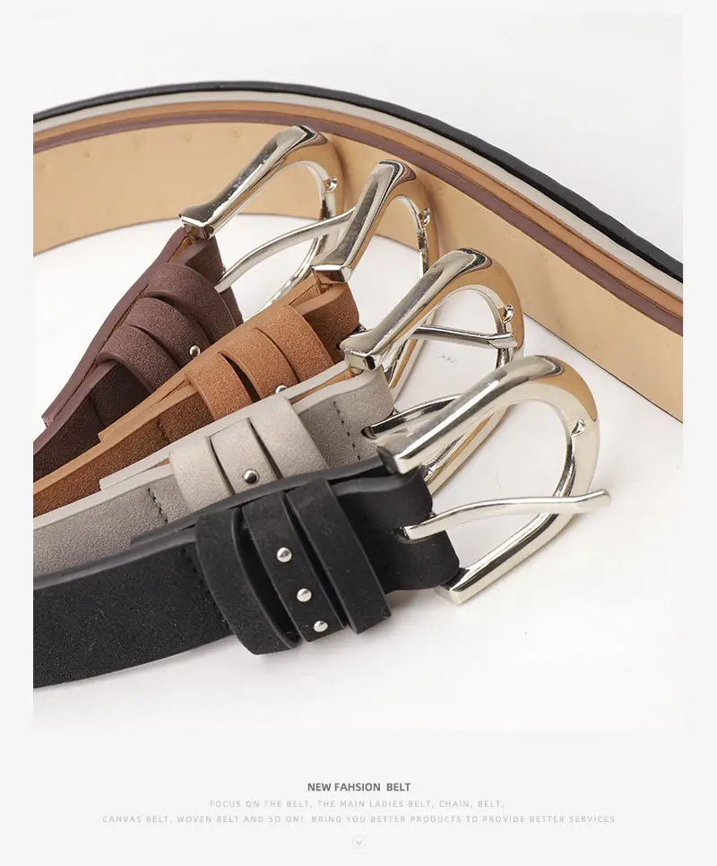 Women's Cross-border Beaded Belt Brown Black — feature 22