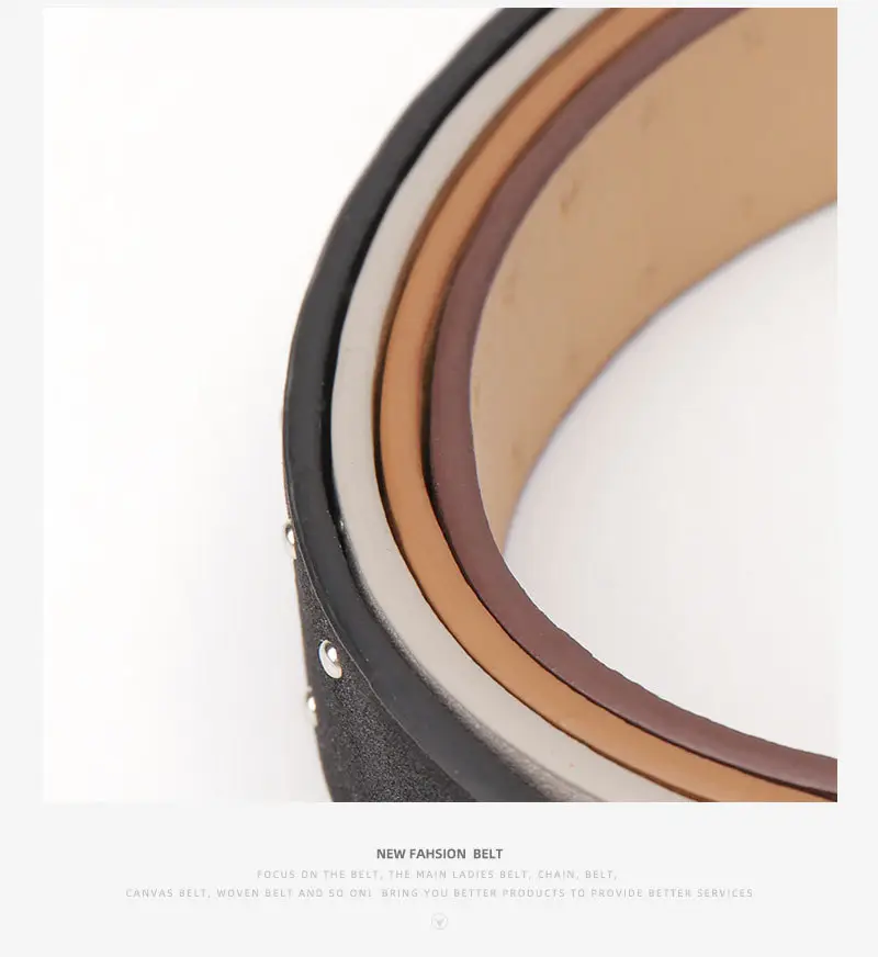 Women's Cross-border Beaded Belt Brown Black — feature 23