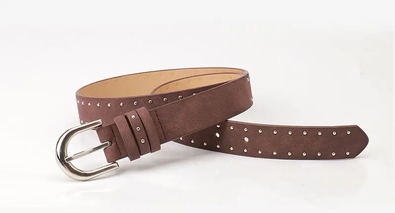 Women's Cross-border Beaded Belt Brown Black — feature 24