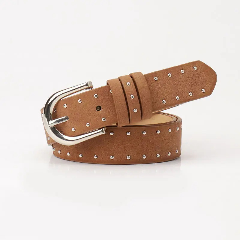 Women's Cross-border Beaded Belt Brown Black - Image 3