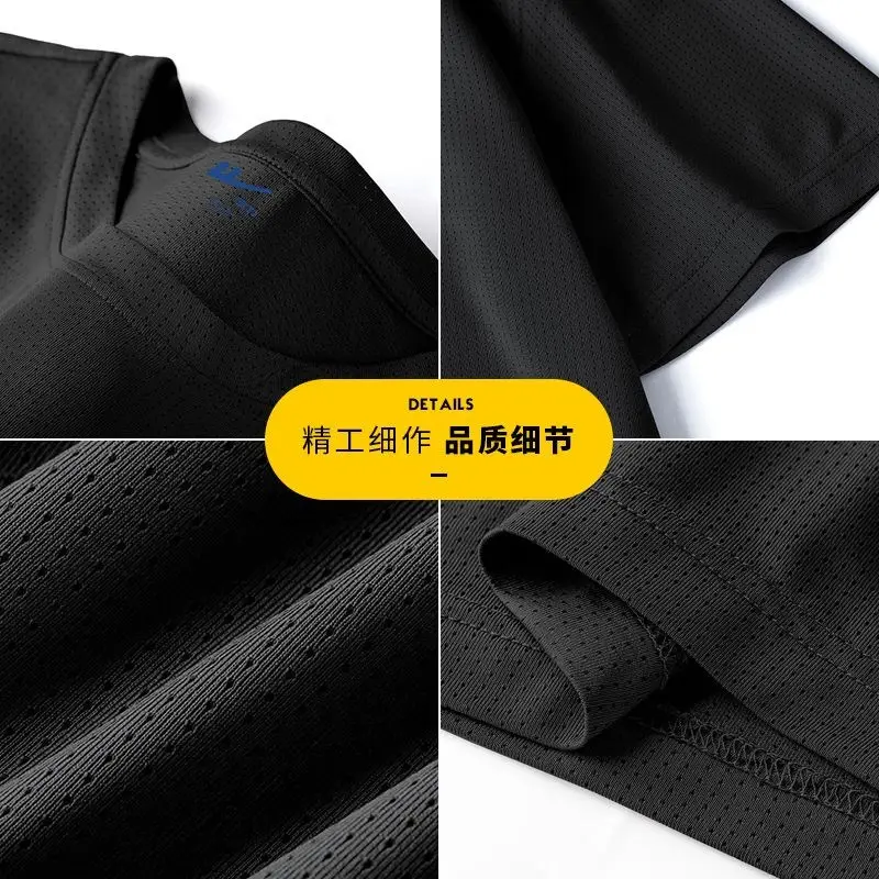 2026 Ice Silk Printed T-Shirt Men Summer Wear — feature 3