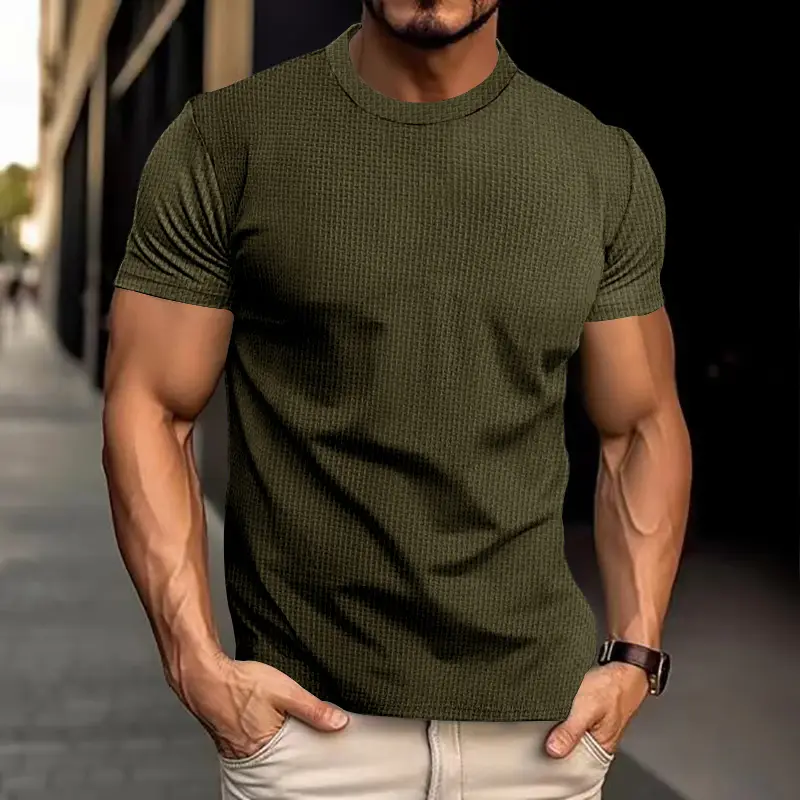 Men's 2026 Summer Slim Fit T-Shirt Navy Blue — feature 17
