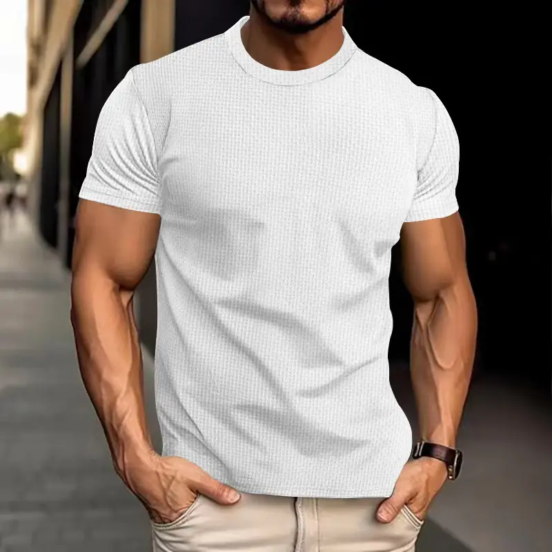 Men's 2026 Summer Slim Fit T-Shirt Navy Blue — feature 31