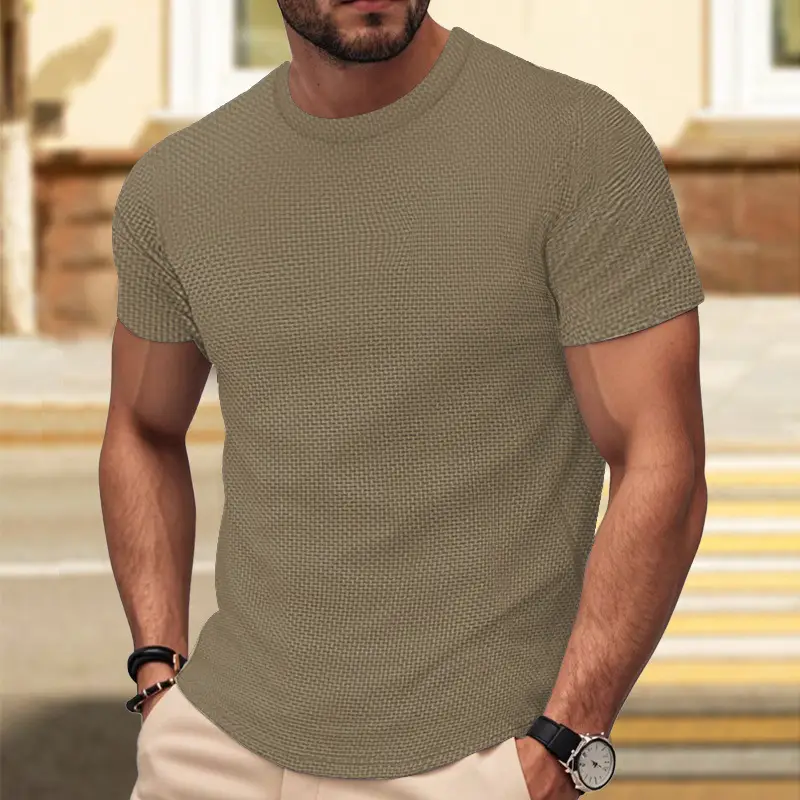 Men's 2026 Summer Slim Fit T-Shirt Navy Blue - Image 4