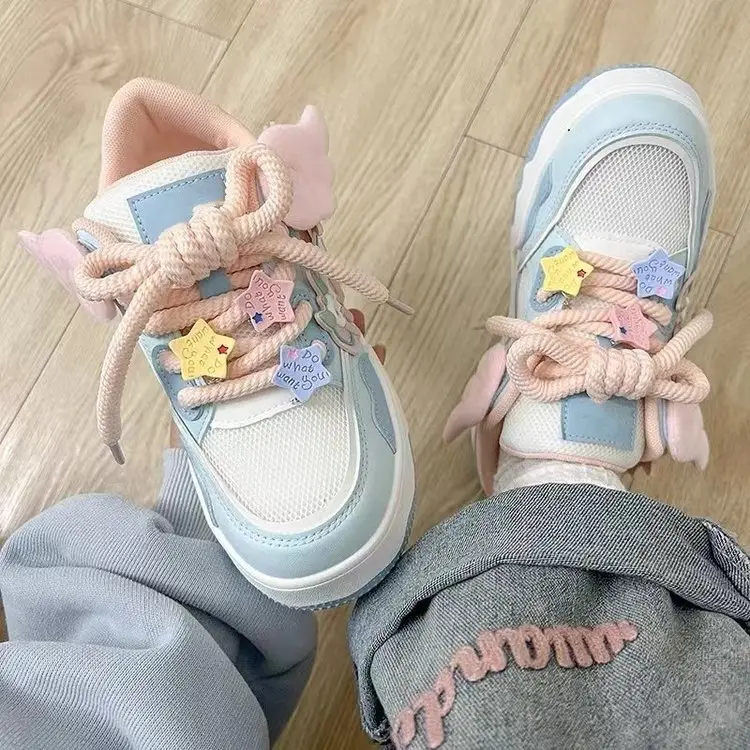 Women's White Hello Kitty Mesh Sneakers Summer - Image 6