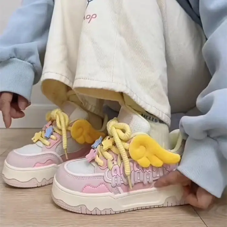 Women's White Hello Kitty Mesh Sneakers Summer — feature 2