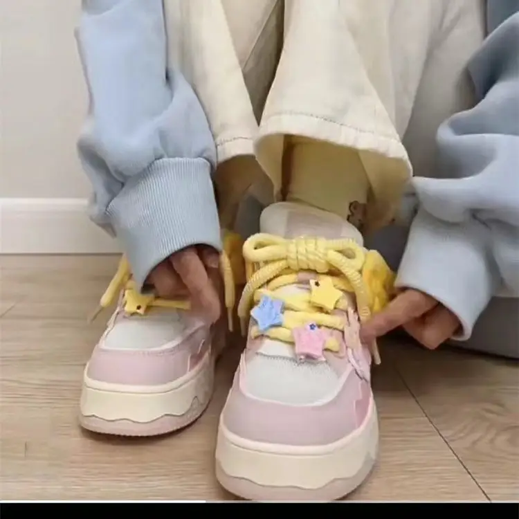 Women's White Hello Kitty Mesh Sneakers Summer — feature 9