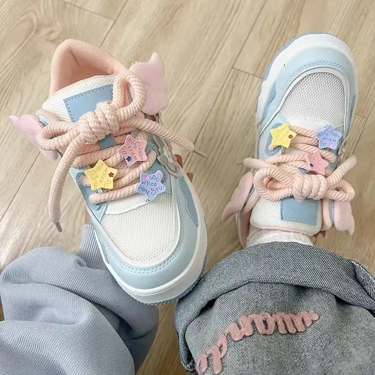 Women's White Hello Kitty Mesh Sneakers Summer - Image 2