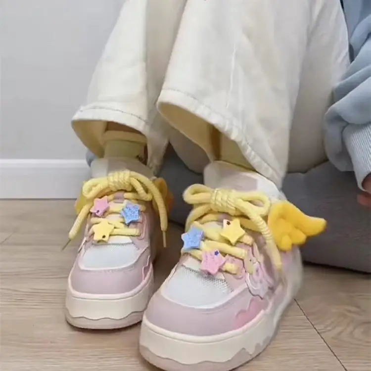 Women's White Hello Kitty Mesh Sneakers Summer - Image 3