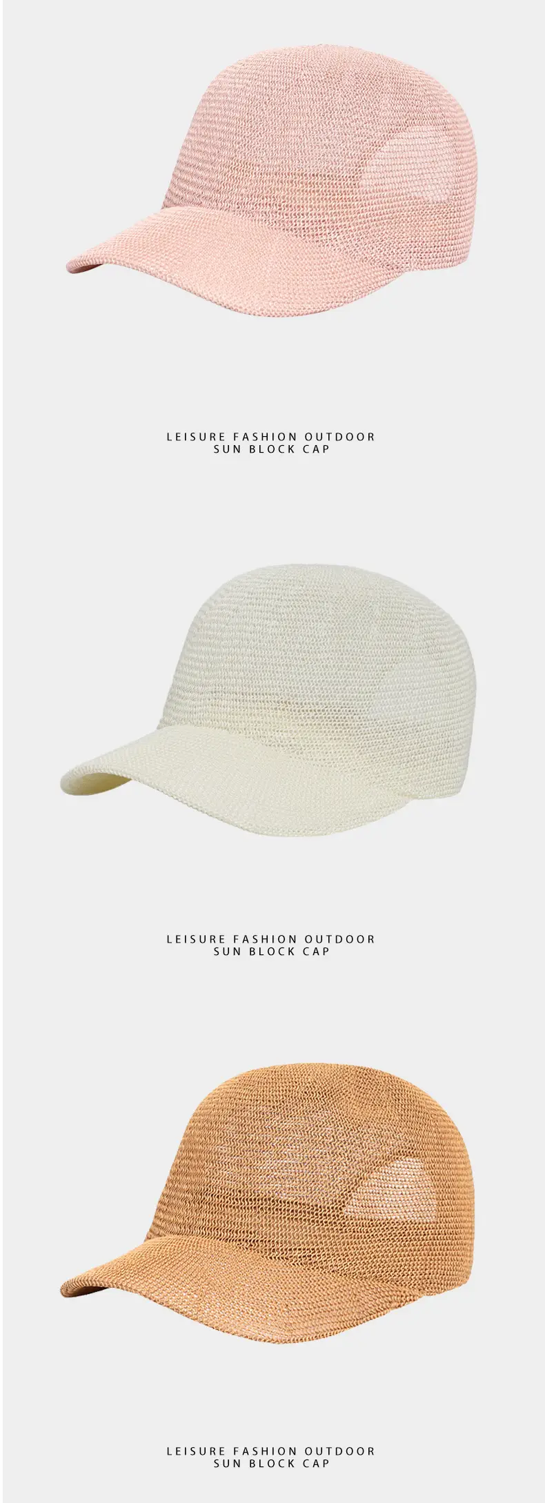 Women Sunscreen Straw Cap Japanese Baseball Cap — feature 8