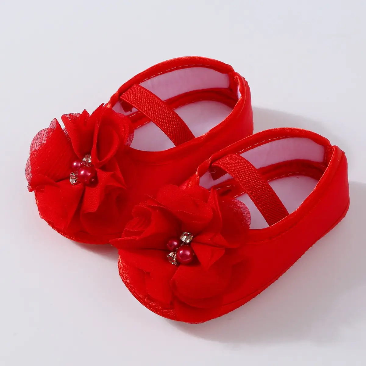 Newborn Princess Shoes Purple Bow 0-1 Year