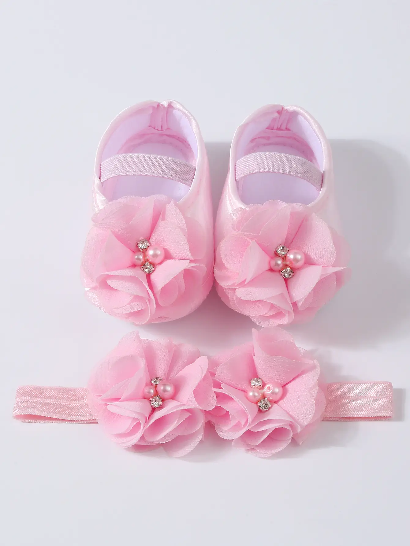 Newborn Princess Shoes Purple Bow 0-1 Year