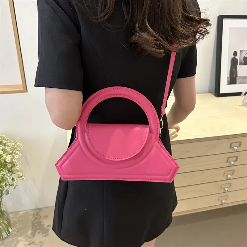 Black Round Shoulder Crossbody Bag for Women - Image 6