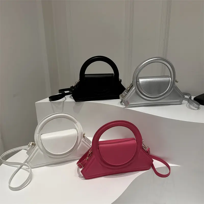 Black Round Shoulder Crossbody Bag for Women - Image 8
