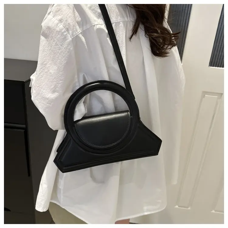 Black Round Shoulder Crossbody Bag for Women — feature 21