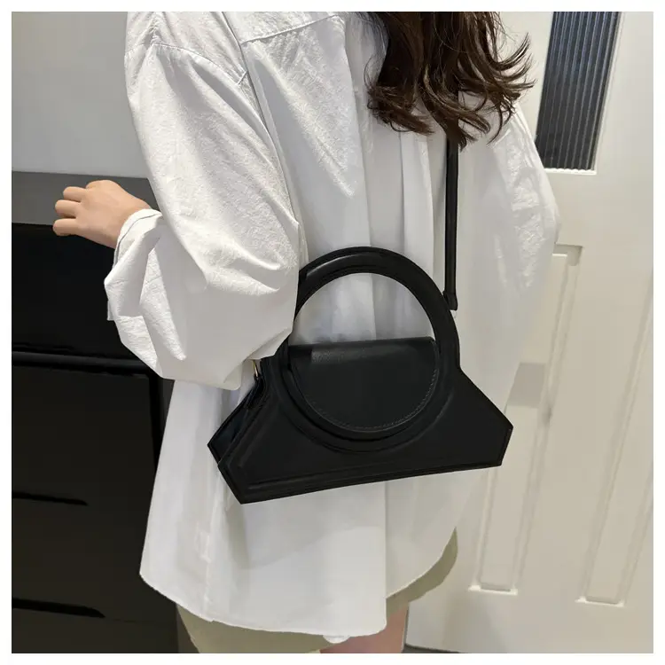 Black Round Shoulder Crossbody Bag for Women — feature 24