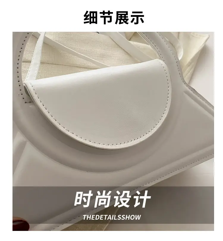 Black Round Shoulder Crossbody Bag for Women — feature 3
