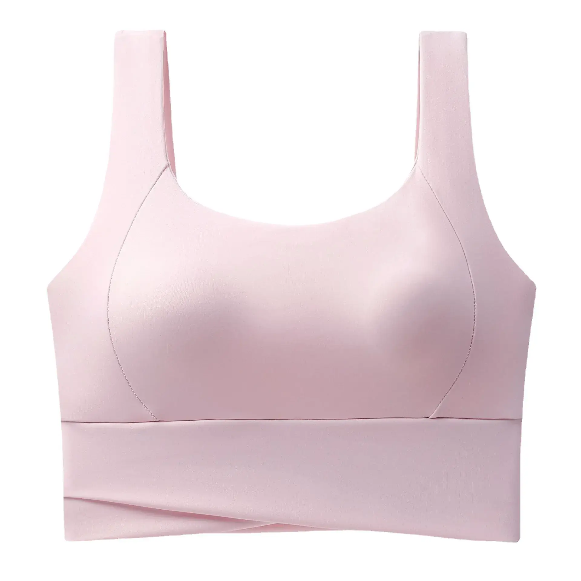 Women's White Shockproof Running Fitness Vest Bra Medium - Image 14