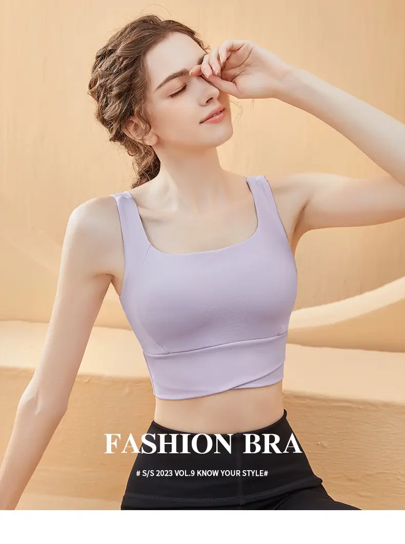 Women's White Shockproof Running Fitness Vest Bra Medium — feature 22
