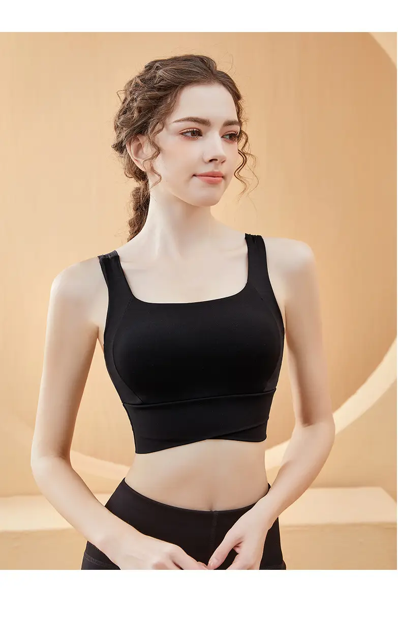 Women's White Shockproof Running Fitness Vest Bra Medium — feature 27