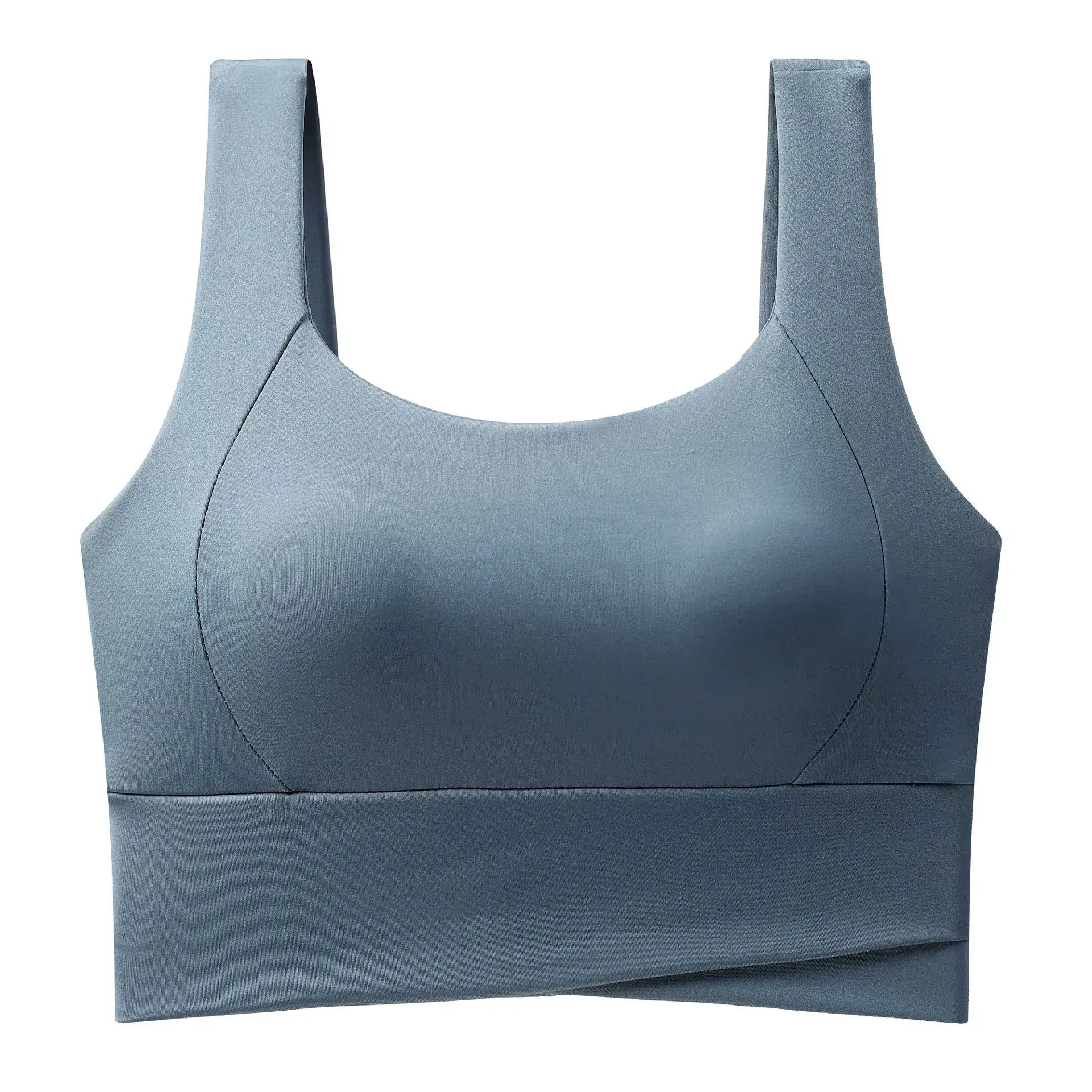 Women's White Shockproof Running Fitness Vest Bra Medium - Image 2