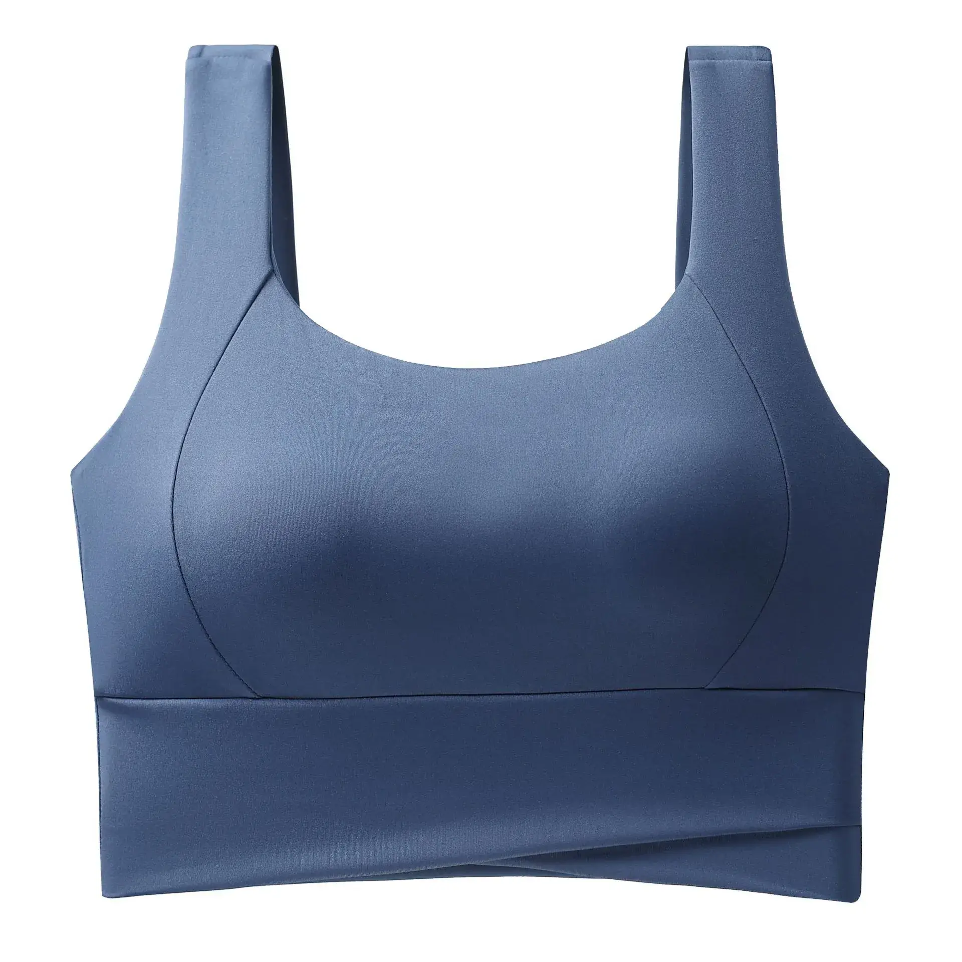 Women's White Shockproof Running Fitness Vest Bra Medium - Image 5