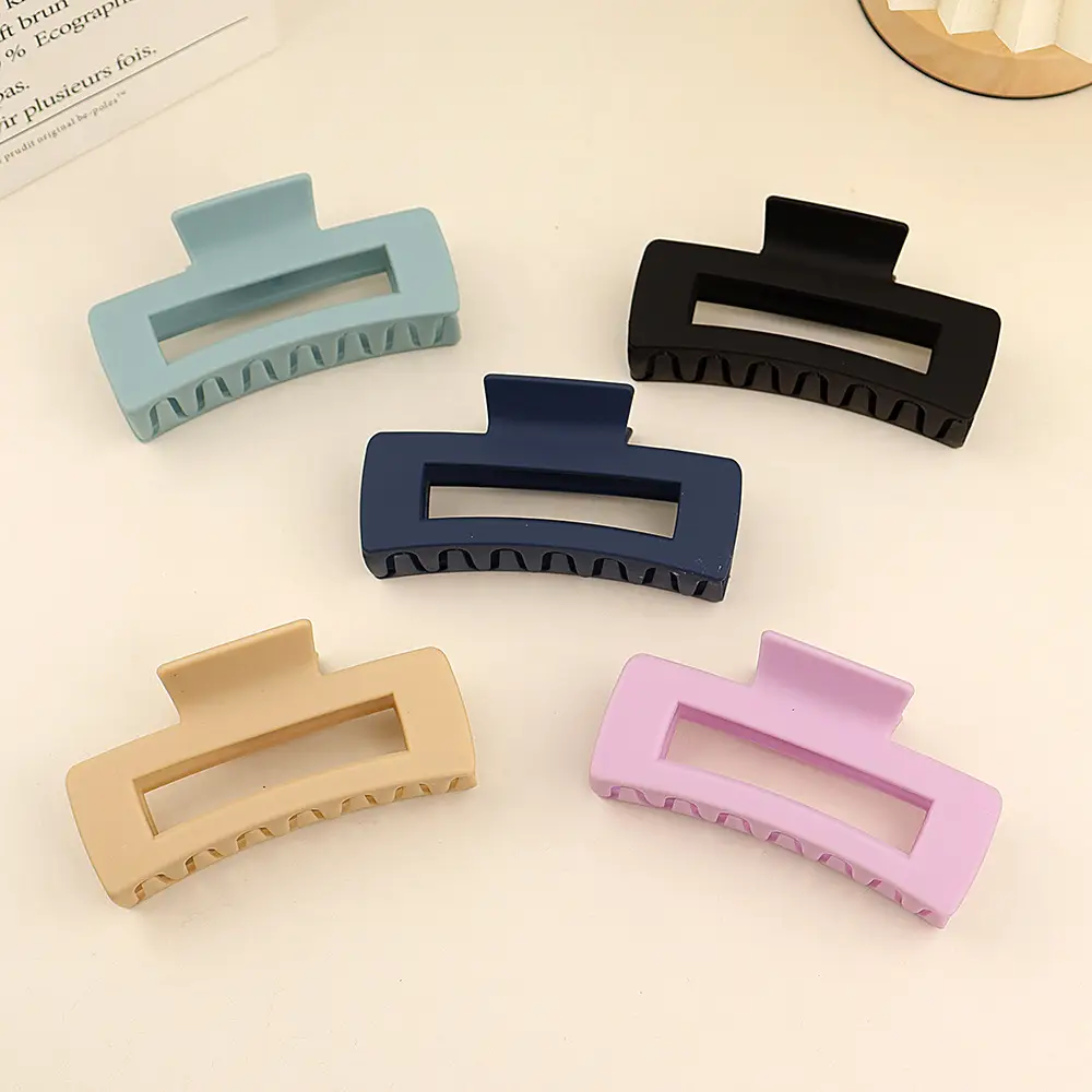 10.5cm Matte ABS Hair Clip Women
