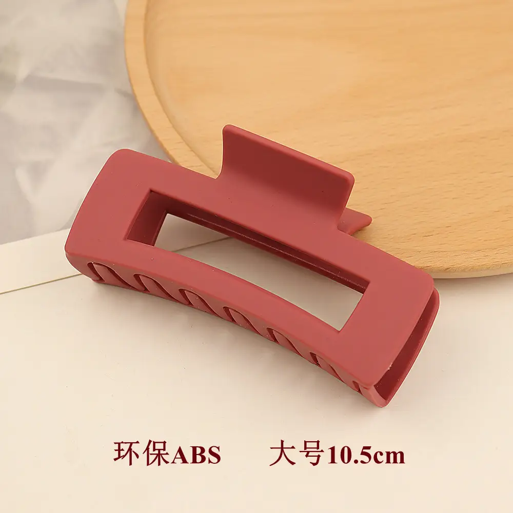 10.5cm Matte ABS Hair Clip Women