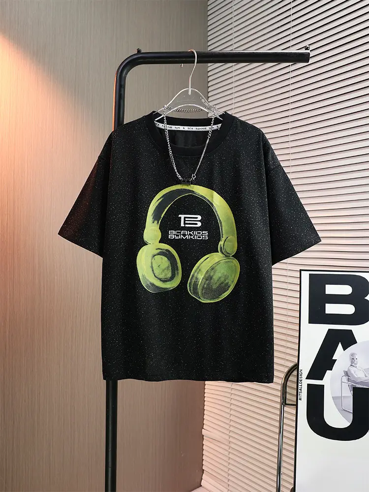 Boys Summer T-Shirt Purple 2025 New Korean Style