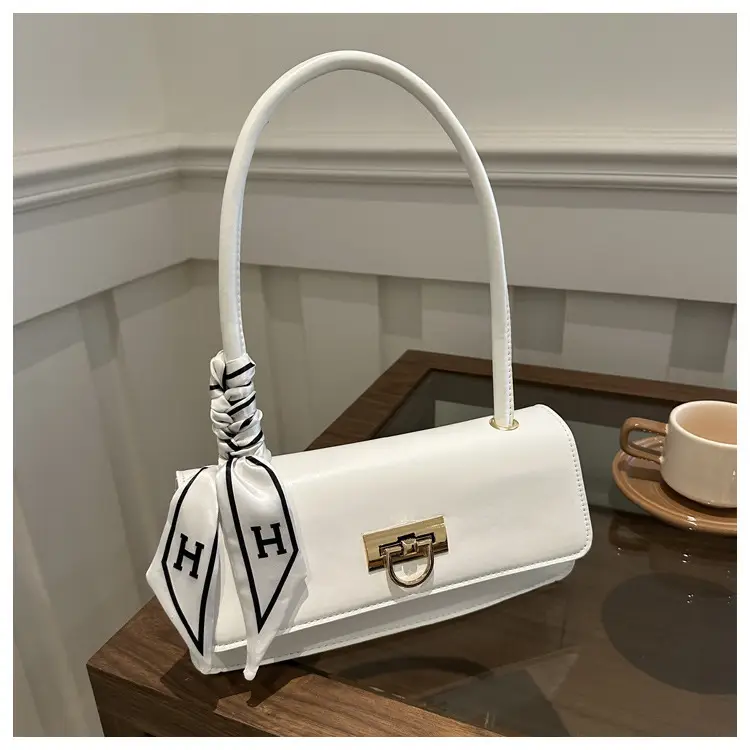 Women's Western Style Shoulder Bag with Ribbon Bow - Image 2