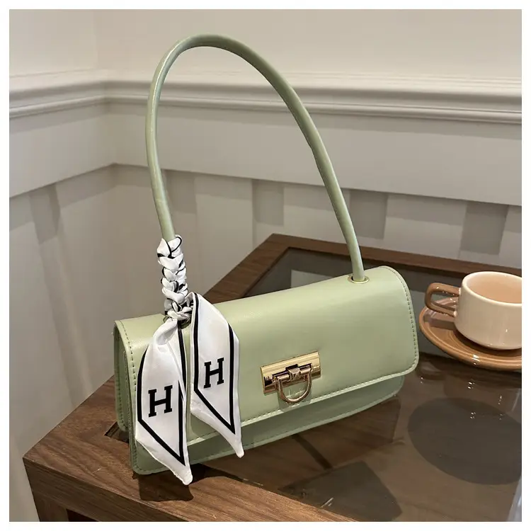 Women's Western Style Shoulder Bag with Ribbon Bow - Image 4