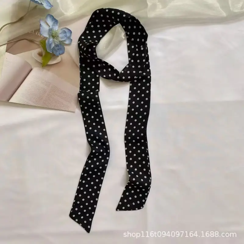 New Chinese Style Hanfu Hair Band Ink Bamboo Leaf Long Antique Hair Rope with Landscape Printing Silk Scarf Headwear Hair Accessories - Image 40