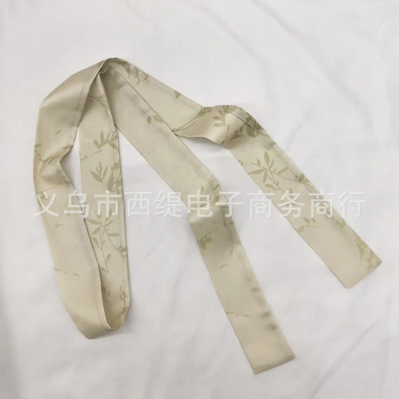 New Chinese Style Hanfu Hair Band Ink Bamboo Leaf Long Antique Hair Rope with Landscape Printing Silk Scarf Headwear Hair Accessories - Image 45