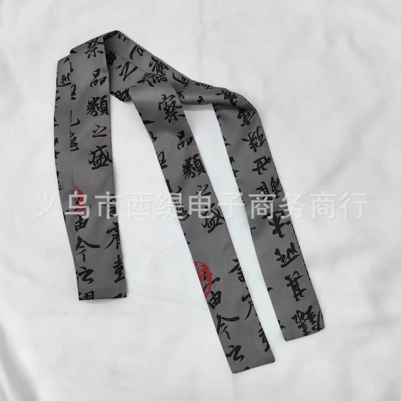 New Chinese Style Hanfu Hair Band Ink Bamboo Leaf Long Antique Hair Rope with Landscape Printing Silk Scarf Headwear Hair Accessories - Image 48