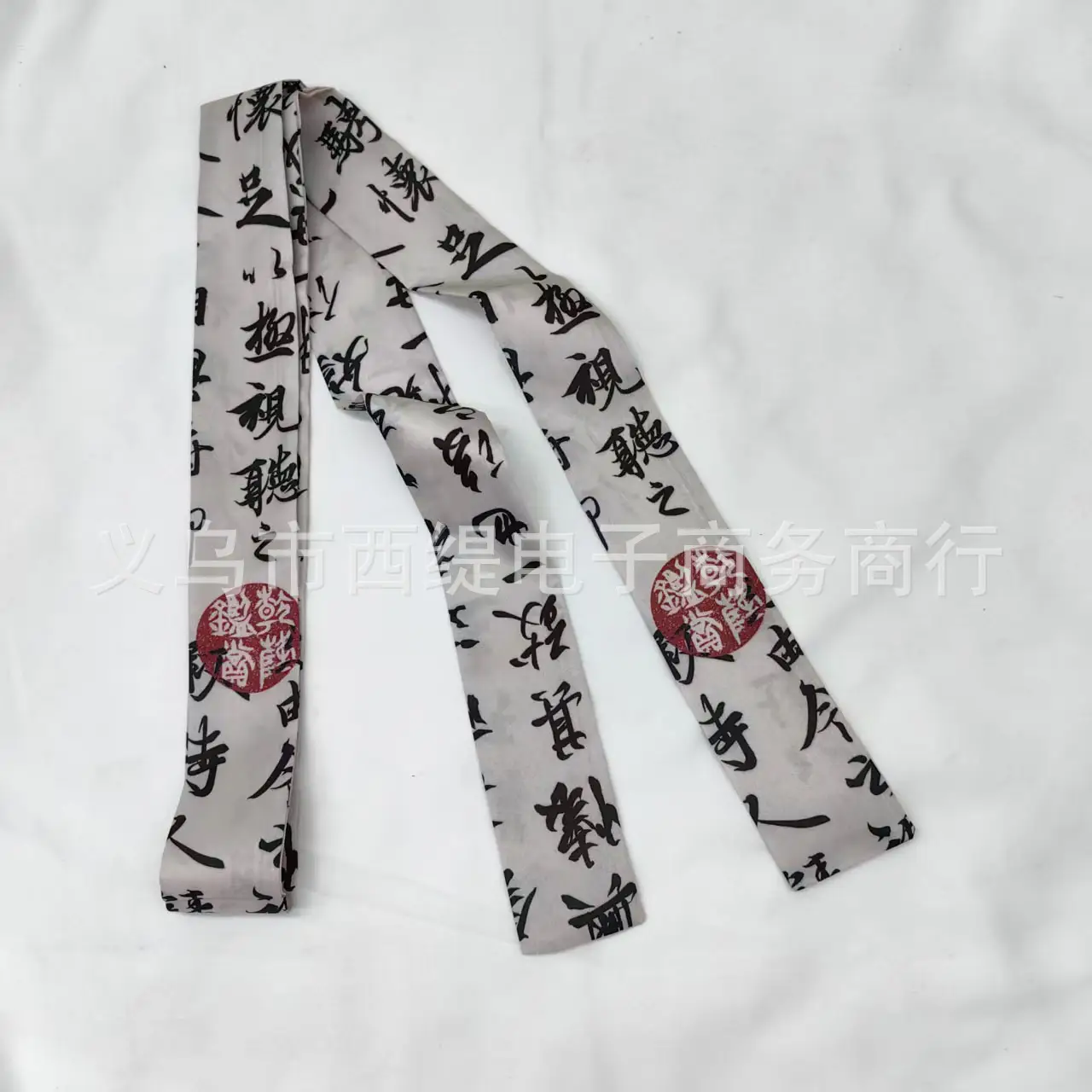 New Chinese Style Hanfu Hair Band Ink Bamboo Leaf Long Antique Hair Rope with Landscape Printing Silk Scarf Headwear Hair Accessories - Image 50