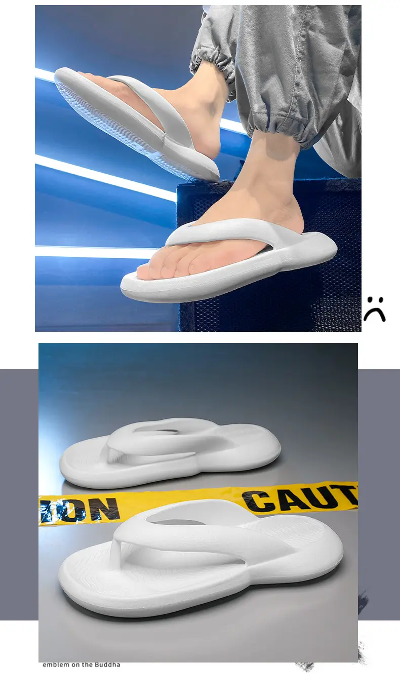Men's 2025 LED Light Flip Flops Black Rubber — feature 11
