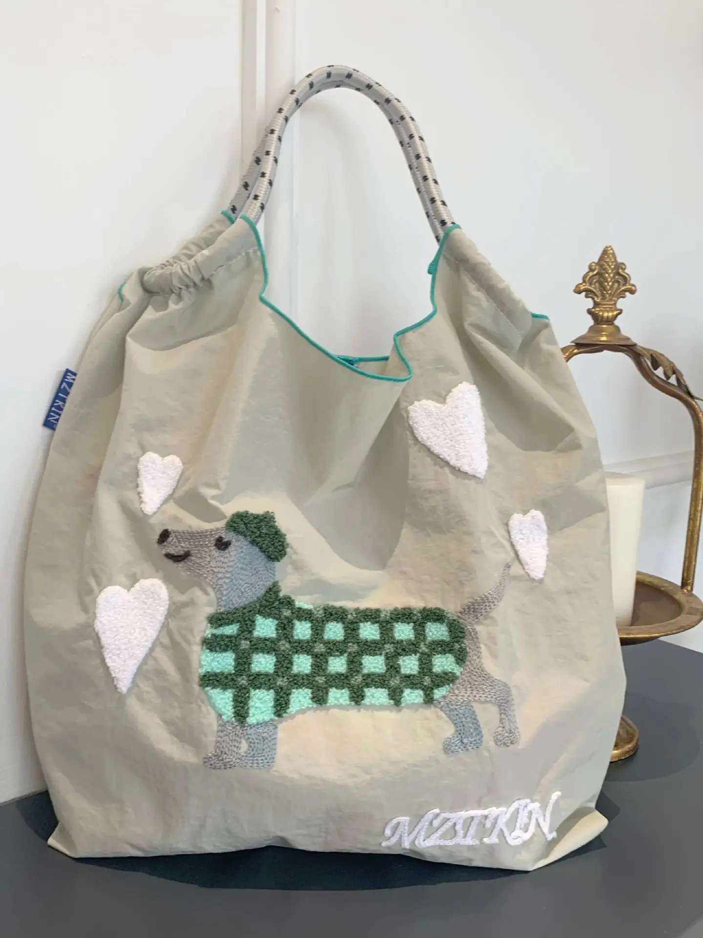 2024 Canvas Shoulder Bag for Girls Large Capacity Office Style - Image 13