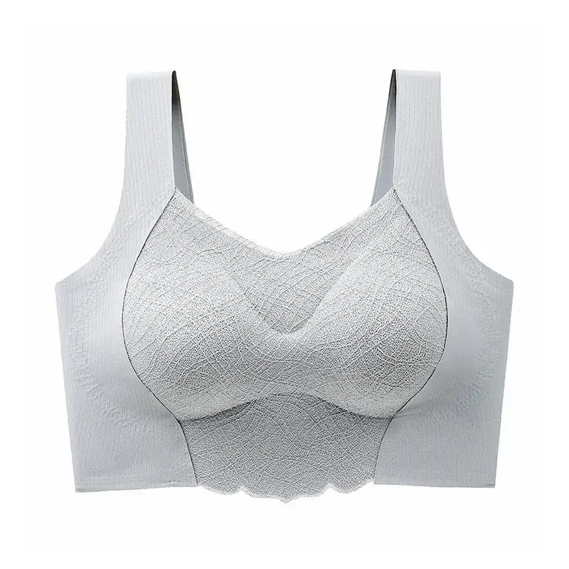 Traceless Push-Up V-Neck Bra Black Anti-Sagging - Image 2