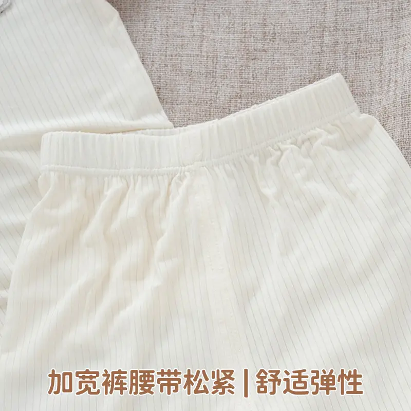 2026 Summer Ultra-Thin Modal Lace Set Baby Girl Pajamas Little Princess Short-Sleeve Homewear — feature 10