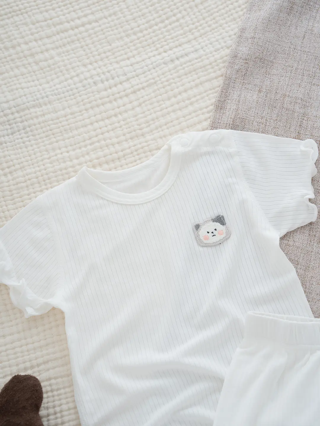 2026 Summer Ultra-Thin Modal Lace Set Baby Girl Pajamas Little Princess Short-Sleeve Homewear — feature 14