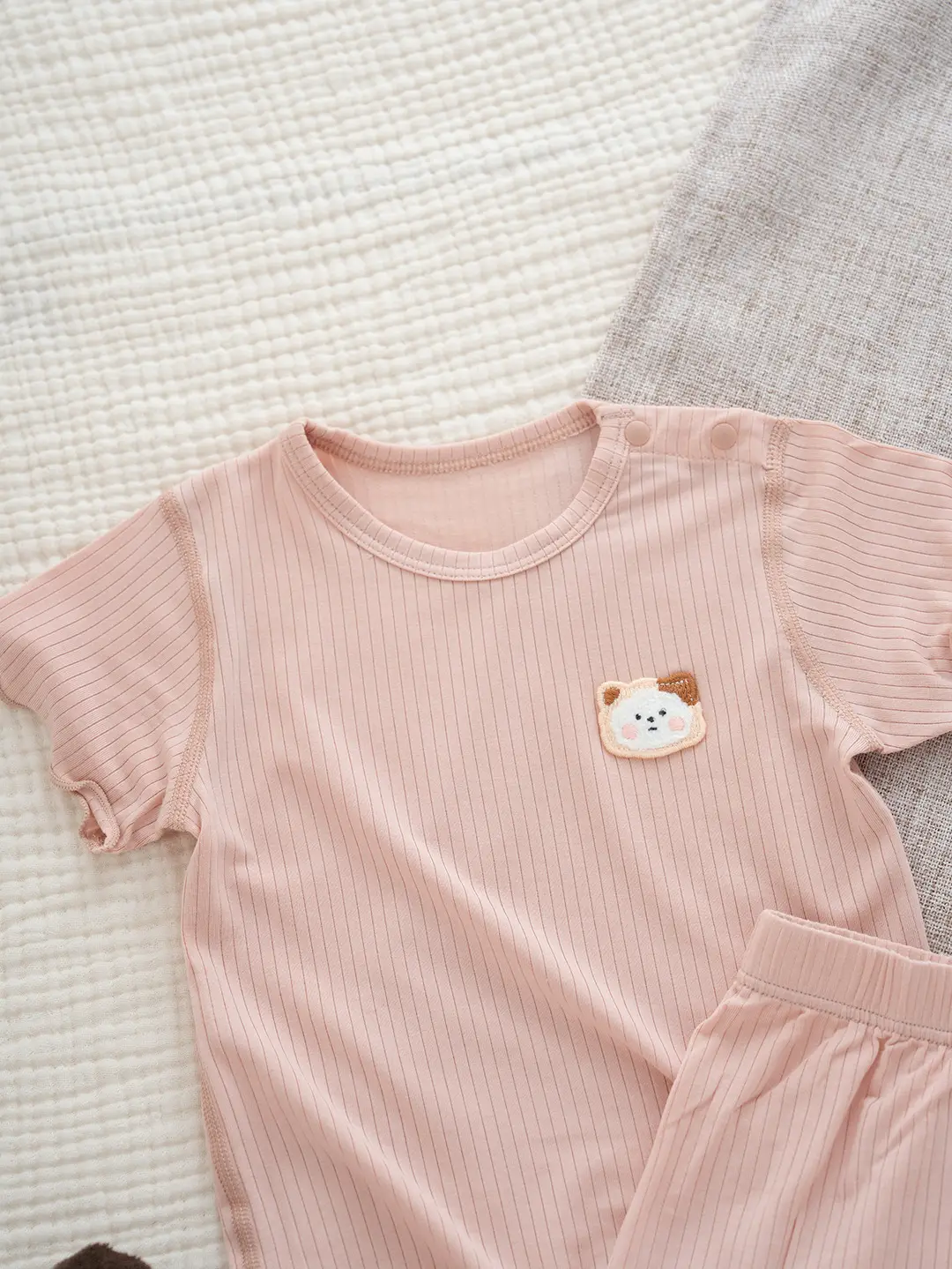 2026 Summer Ultra-Thin Modal Lace Set Baby Girl Pajamas Little Princess Short-Sleeve Homewear — feature 17
