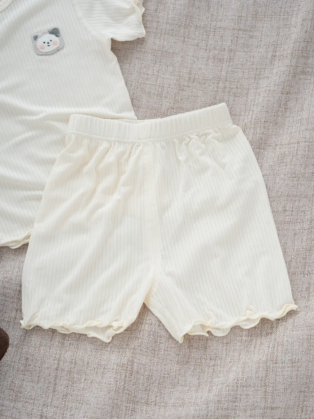 2026 Summer Ultra-Thin Modal Lace Set Baby Girl Pajamas Little Princess Short-Sleeve Homewear — feature 20