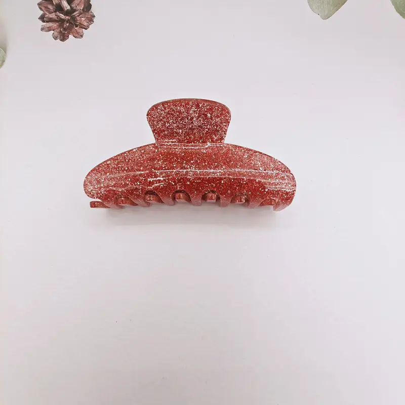 Glitter Acrylic Hair Clips for High Pony Tails - Image 13