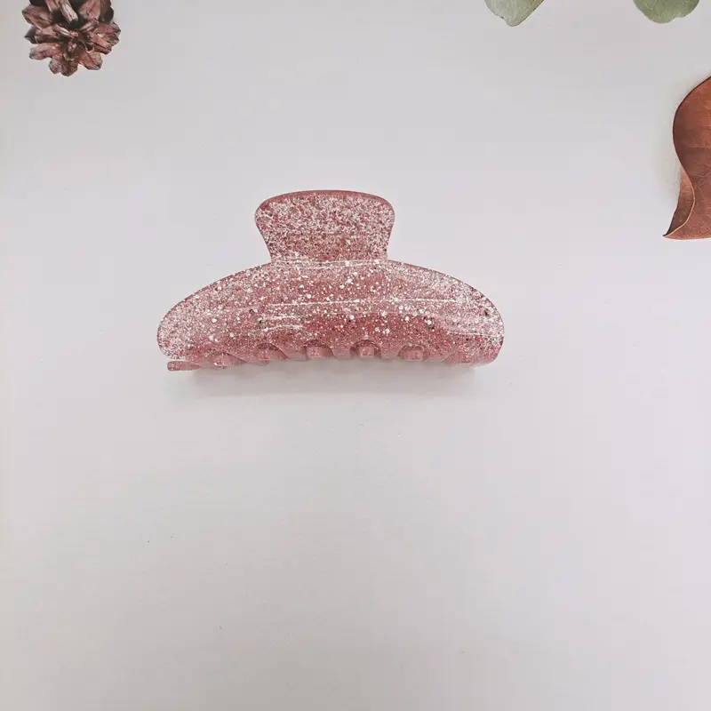 Glitter Acrylic Hair Clips for High Pony Tails - Image 2